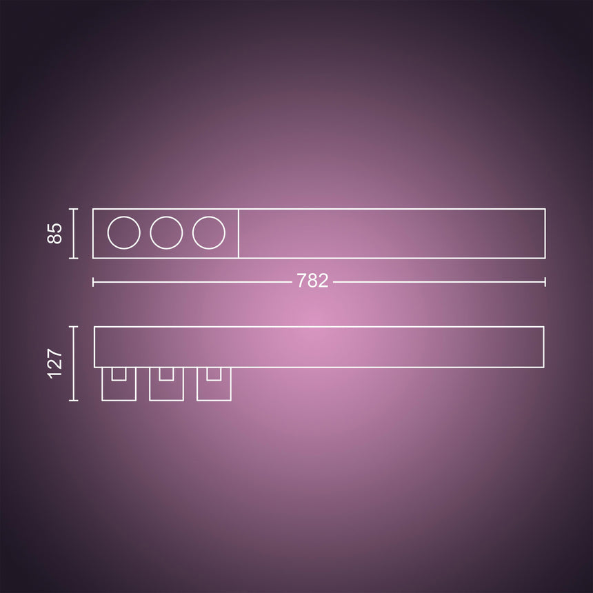 Philips Hue White and Color Ambiance Foco Centris negro RGBW 36W 3700lm 8720169318434 - imagen 9