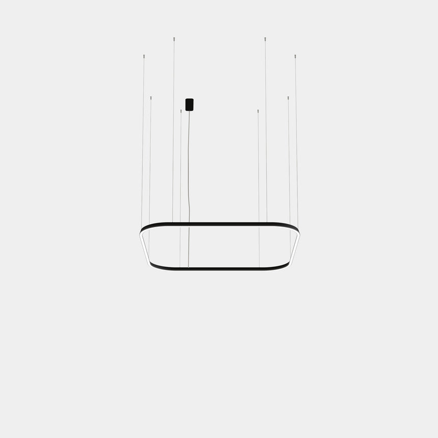 Lámpara de techo colgante LedsC4 Geometric Square Recessed 1600x1600mm grande QS5X-00X9AZRUEF