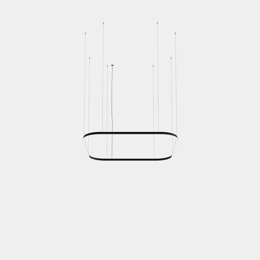 Lámpara de techo colgante LedsC4 Geometric Square Mini 1600x1600mm grande LED QS6X-00X9AZRUEF
