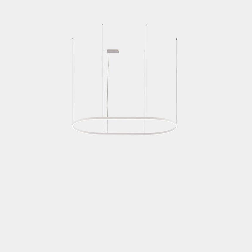 Lámpara de techo colgante LedsC4 Geometric Oval Mini 500m LED softdiffuser 61W OS6Z-00V9AZOS14
