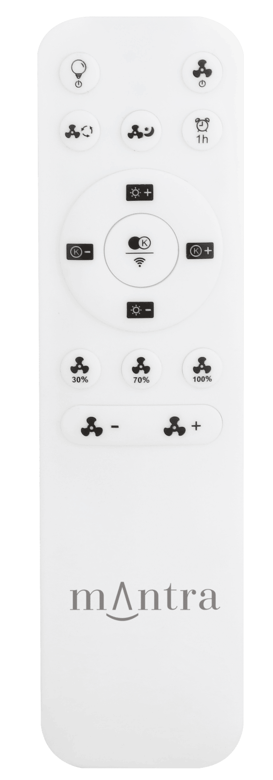 Mantra Tibet Mini Ventilador Plafón LED 70W blanco 7804