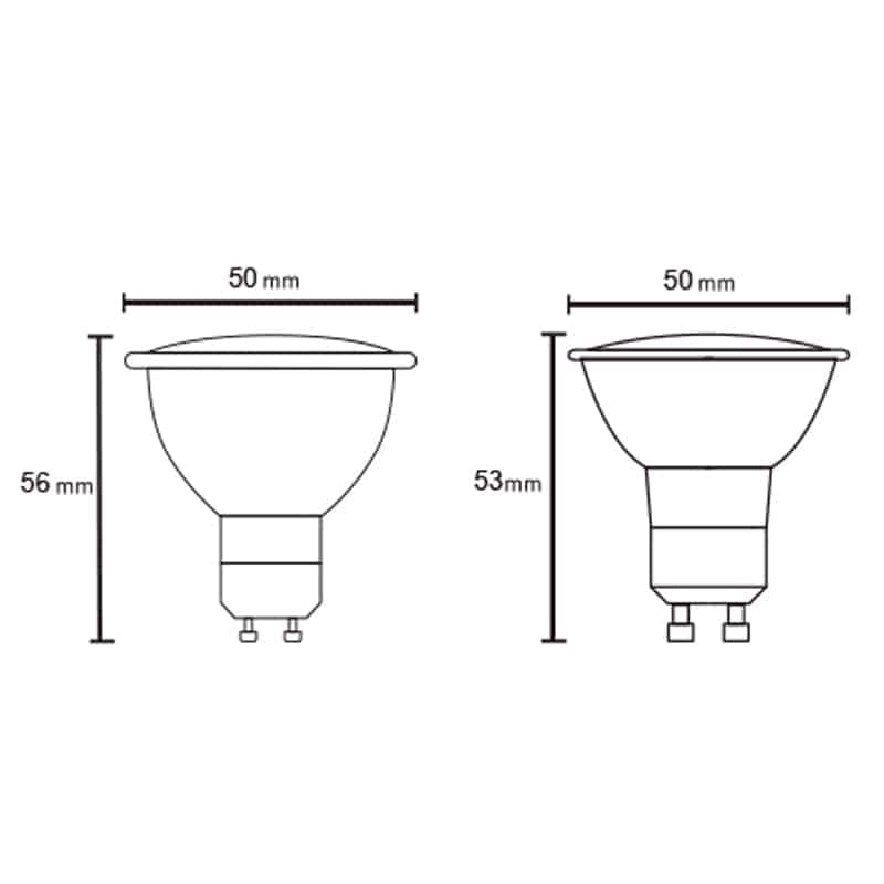 Mantra Bombilla GU10 LED 6W 3000K 520 lúmenes blanco R09196