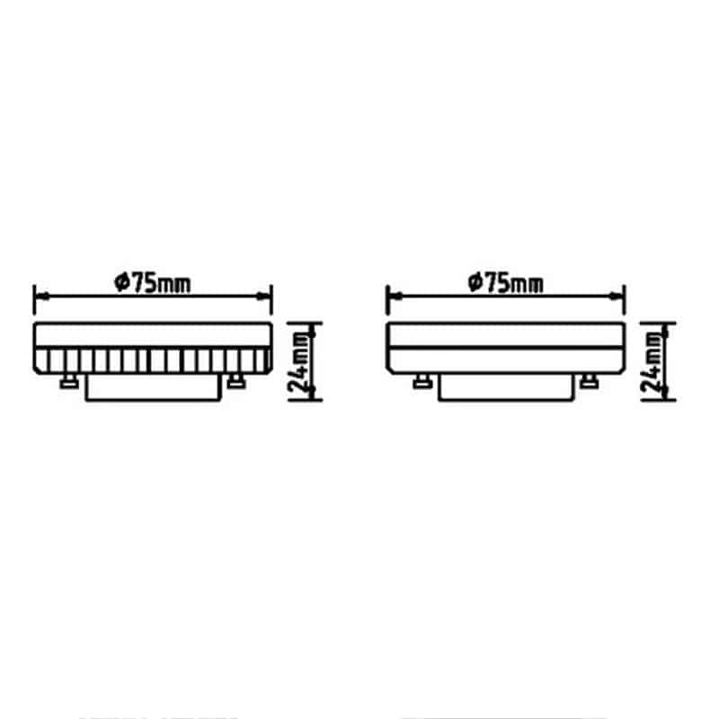 Plano de medidas - Mantra Bombilla LED 9W blanco 4000K R09225