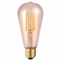 Mantra Bombillas E27 LED E27 6.5W 2200K 650lm ST64 transparente R09228