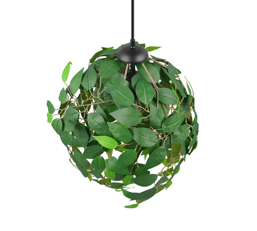 Lámpara de techo colgante Trio Leavy LED negro mate 3000K 150cm R10461915