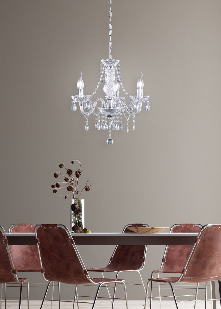 Plafón de techo Trio Lüster LED cromo 2700K Ø46cm R11073000
