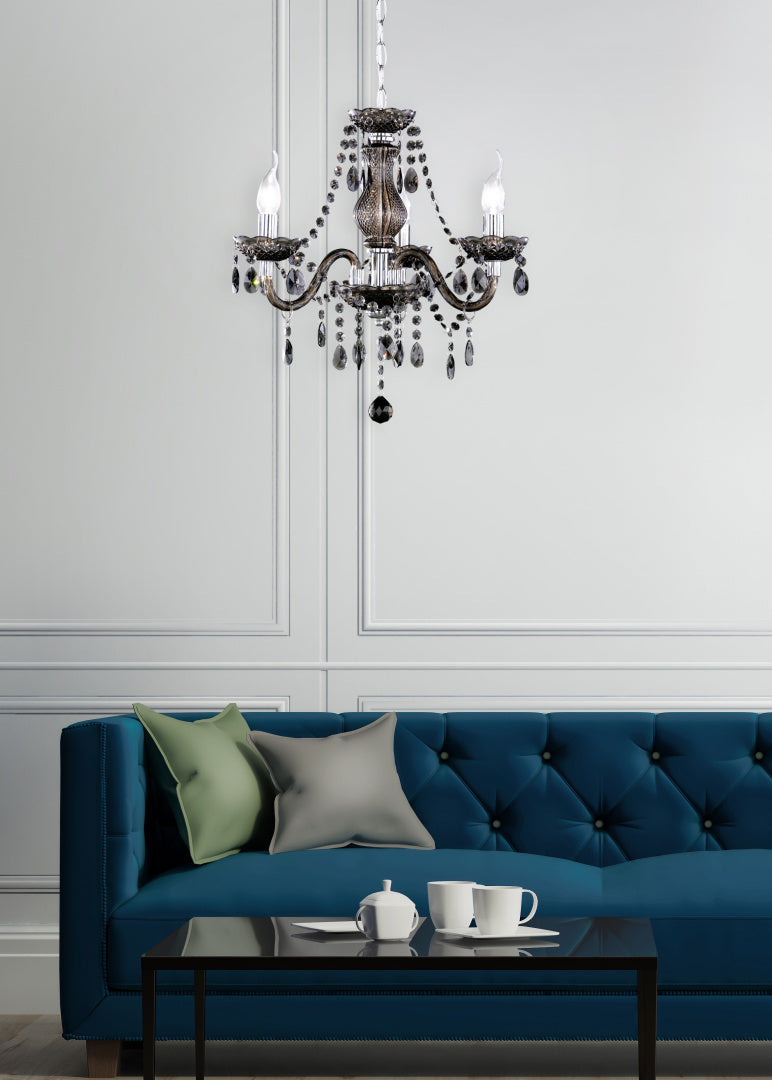 Plafón de techo Trio Lüster LED cromo 2700K Ø46cm R11073002