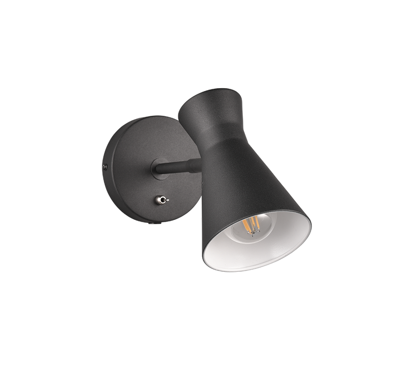 Aplique de pared Trio Enzo LED negro mate 3000K R20781732