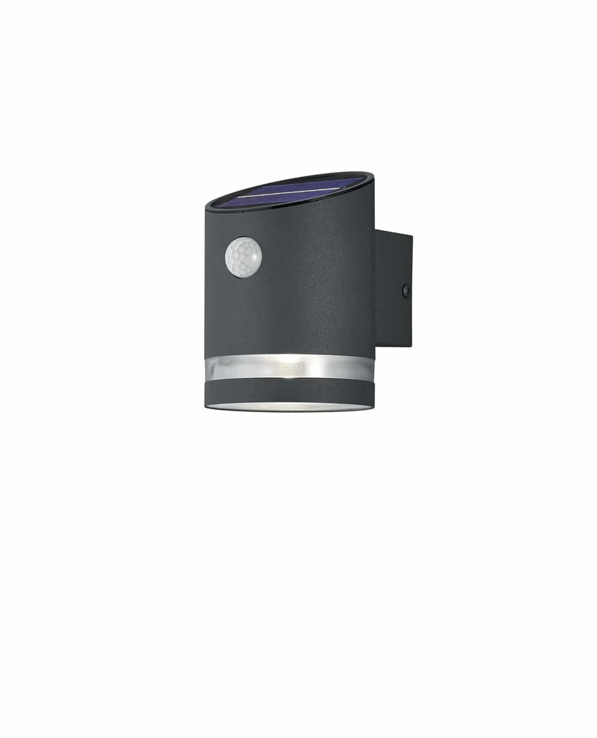 Trio Salta Aplique de pared exterior LED de acero antracita R22231142