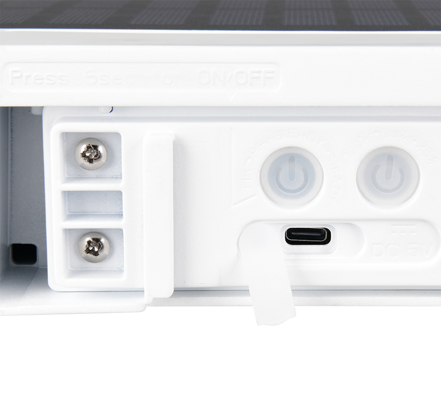 Aplique de exterior Trio Bilbao LED solar portátil blanco 4000K con sensor IP44 R23336201 - vista 5