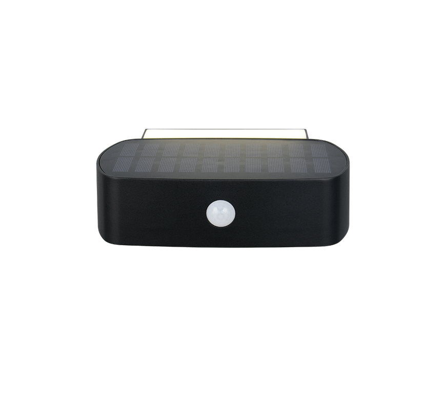 Aplique de exterior Trio Bilbao LED solar portátil negro 4000K con sensor IP44 R23336202 - vista 2