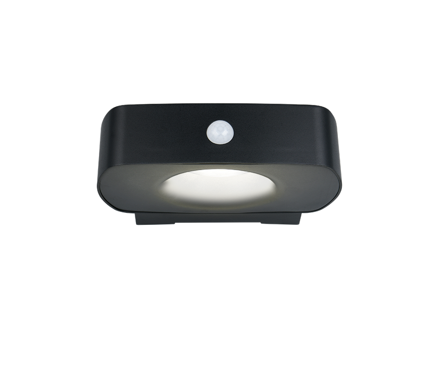 Aplique de exterior Trio Bilbao LED solar portátil negro 4000K con sensor IP44 R23336202 - vista 3