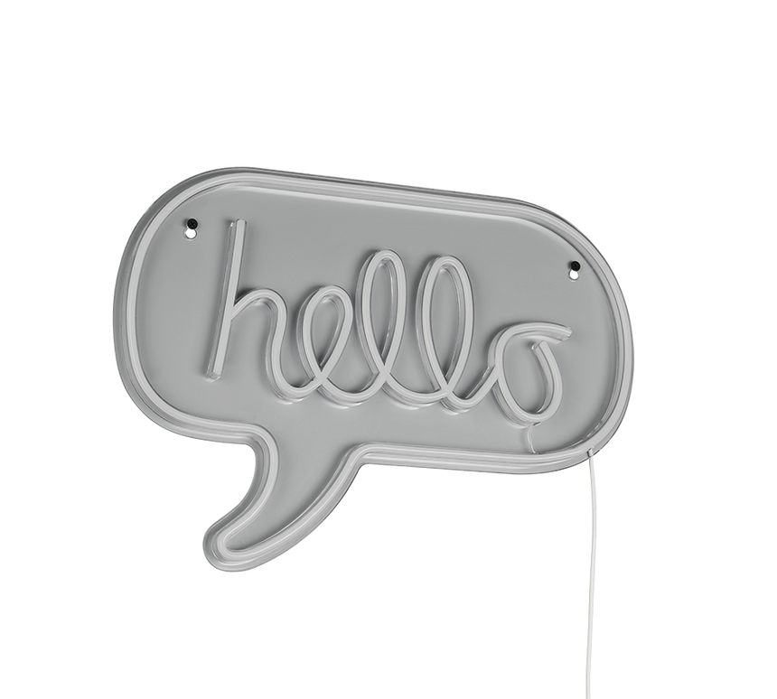 Aplique de pared Trio Hello LED transparent clear 31cm R23711100