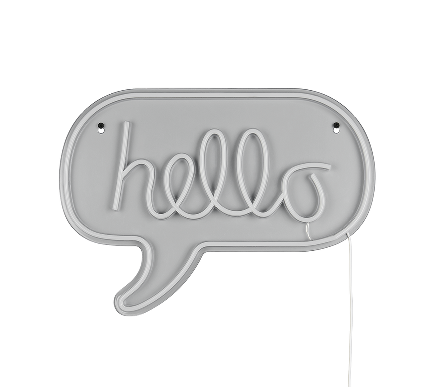 Aplique de pared Trio Hello LED transparent clear 31cm R23711100