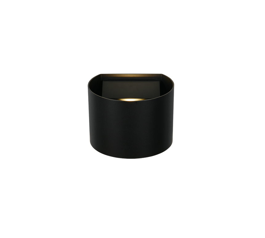 Aplique de exterior Trio Genie LED negro mate 3000K IP44 R24161632