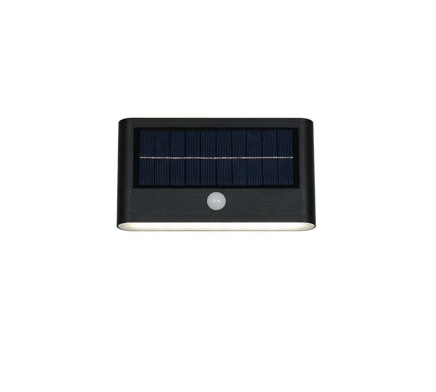 Aplique de exterior Trio Ramos LED negro mate solar 4000K IP44 R24746232