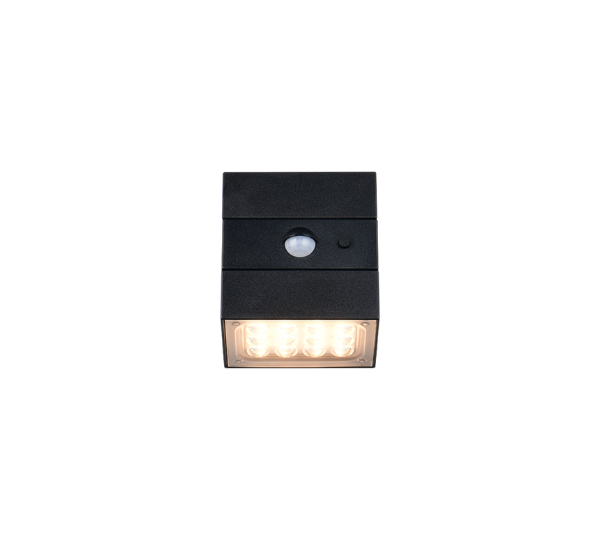 Aplique de exterior Trio Talca LED negro mate IP65 R25119632