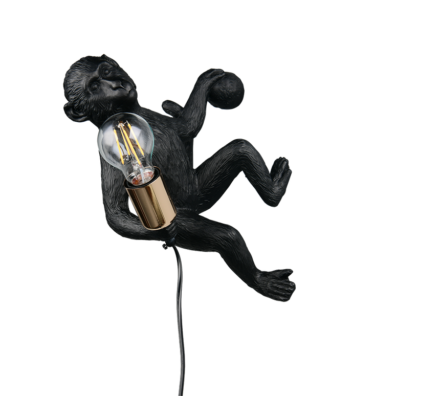 Aplique de pared Trio Louy LED negro 2700K 36,5cm R26541002