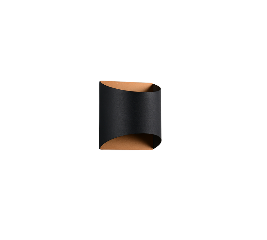 Aplique de pared Trio Samdel LED negro y dorado 3000K R26721080