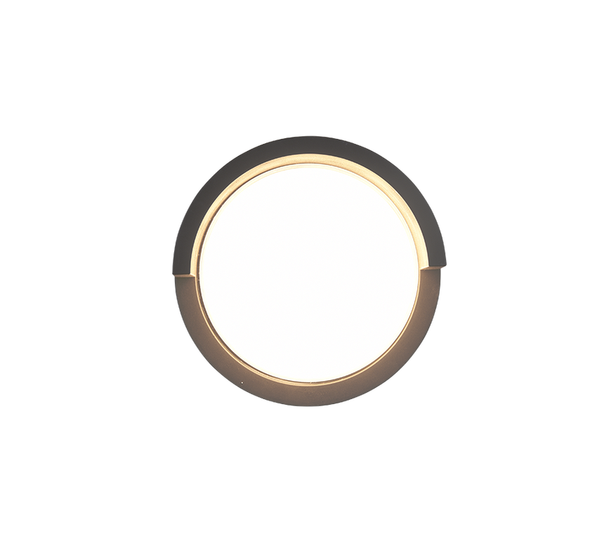 Aplique de exterior Trio Puno LED negro mate 3000K IP54 R27036132