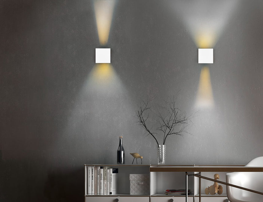 Aplique de exterior Trio Talent LED portátil 2 luces blanco mate 3000K IP44 R27759131 - vista 6