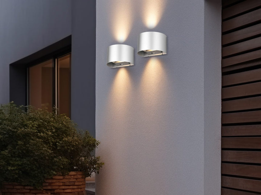 Aplique de exterior Trio Talent LED titan 3000K regulable IP44 R27769187