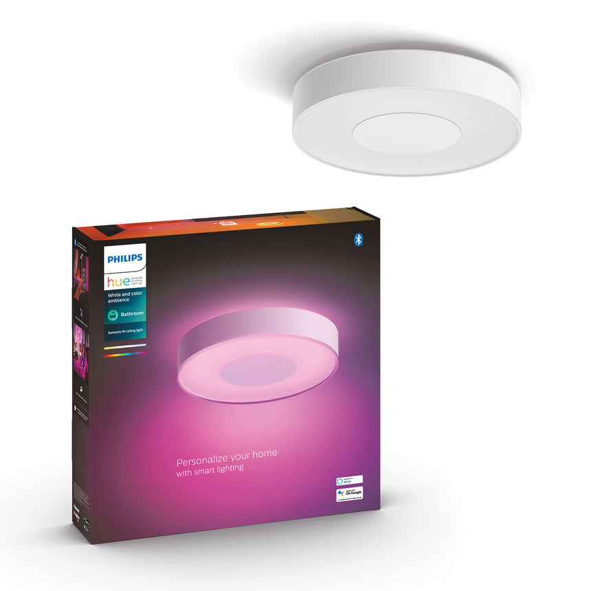 Philips Hue White and Color Ambiance Plafón Xamento blanco RGBW 34W IP44 4116731P9 2350lm