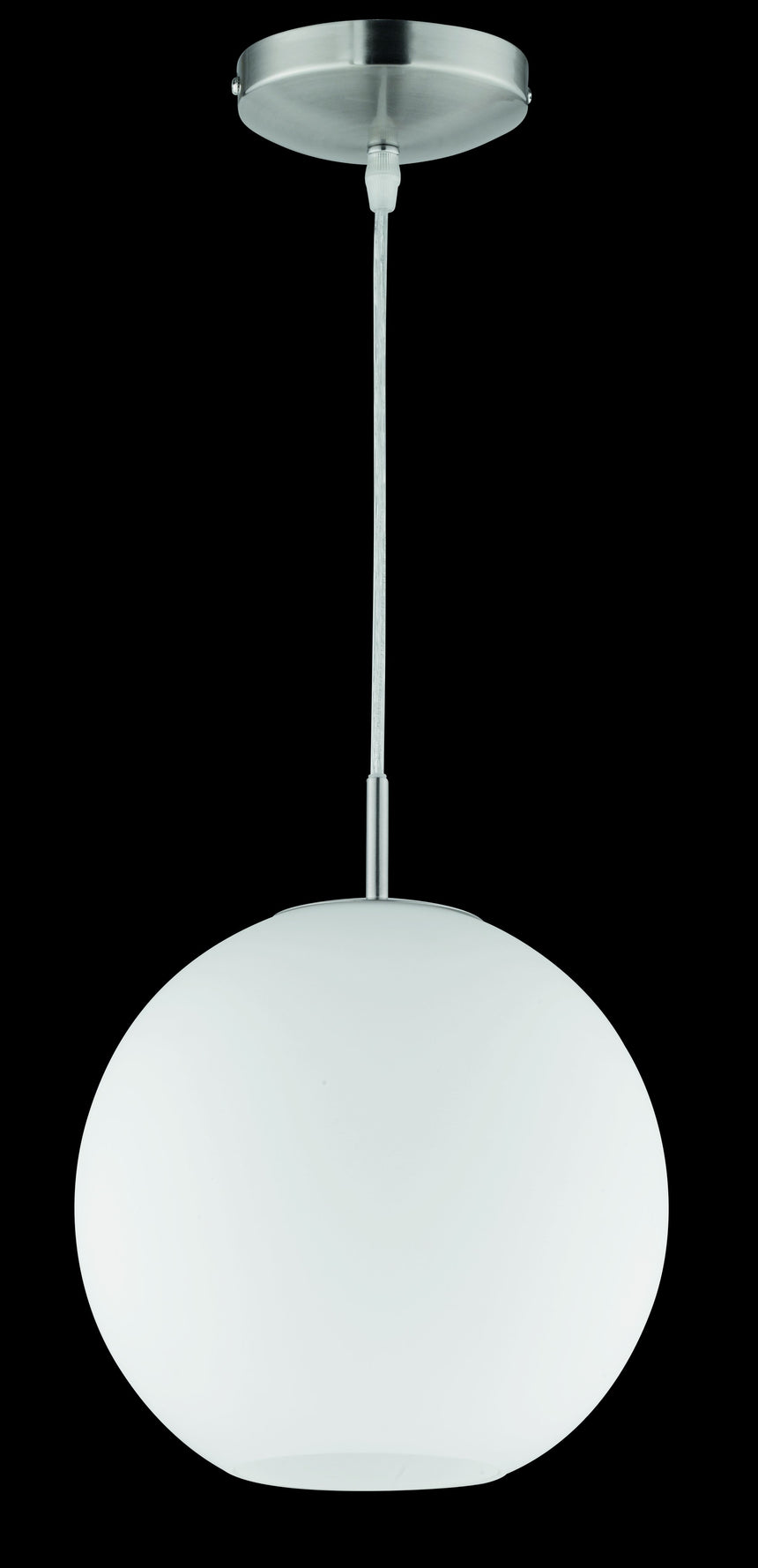 Lámpara de techo colgante Trio Moon LED níquel mate 2700K 150cm R30152507