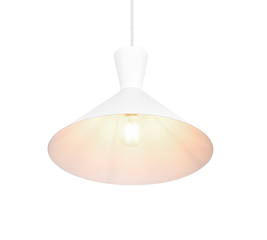 Lámpara de techo colgante Trio Enzo LED blanco mate 3000K 150cm R30781931