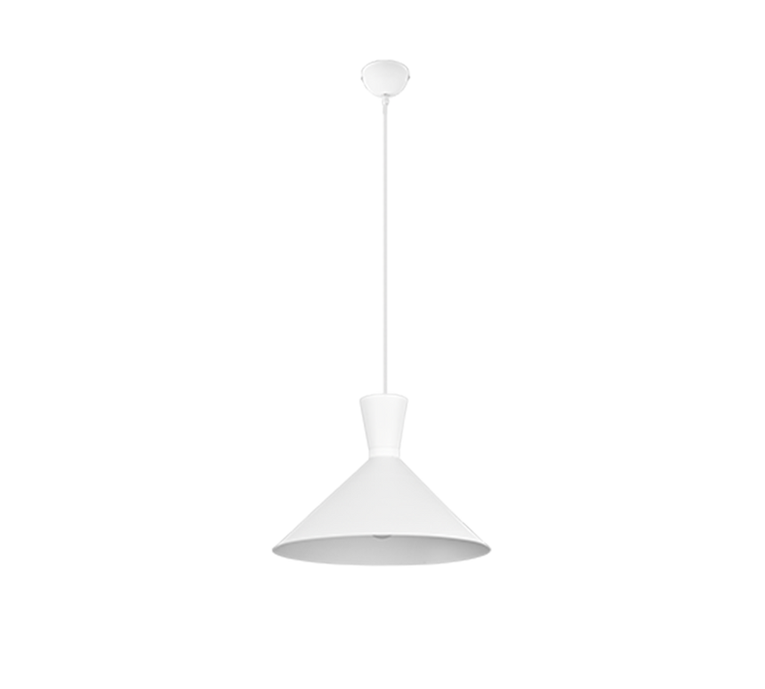 Lámpara de techo colgante Trio Enzo LED blanco mate 3000K 150cm R30781931