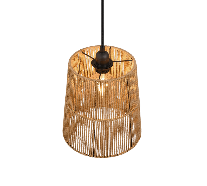 Trio Holm Lámpara colgante papel marron R31041026