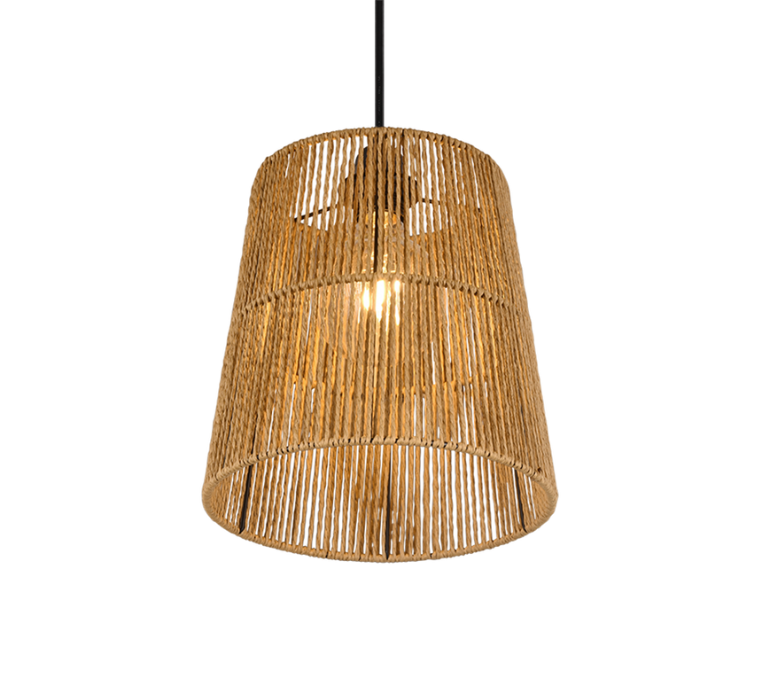 Trio Holm Lámpara colgante papel marron R31041026