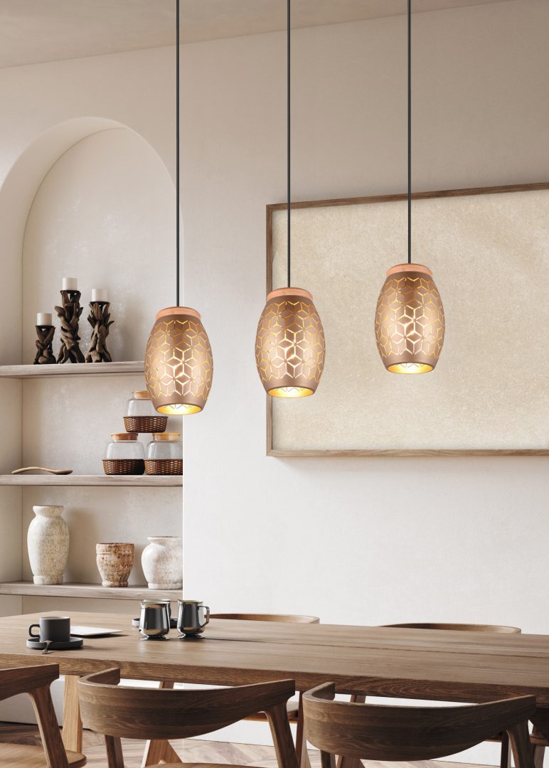 Trio Bidar Coffee Metal Pendant Ceiling Lamp R31573065
