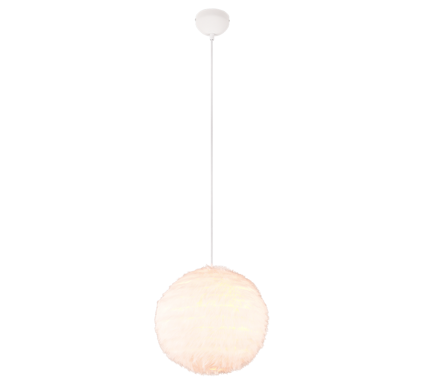 Lámpara de techo colgante Trio Furry LED blanco 3000K 150cm R31581001