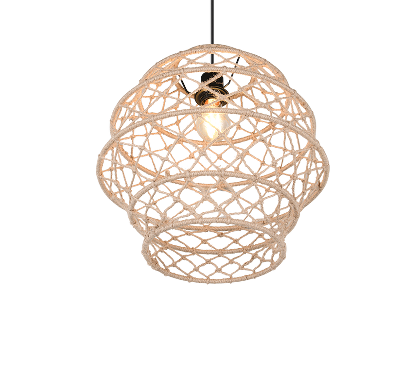 Lámpara de techo colgante Trio Hive LED negro mate 2700K 150cm R31681936