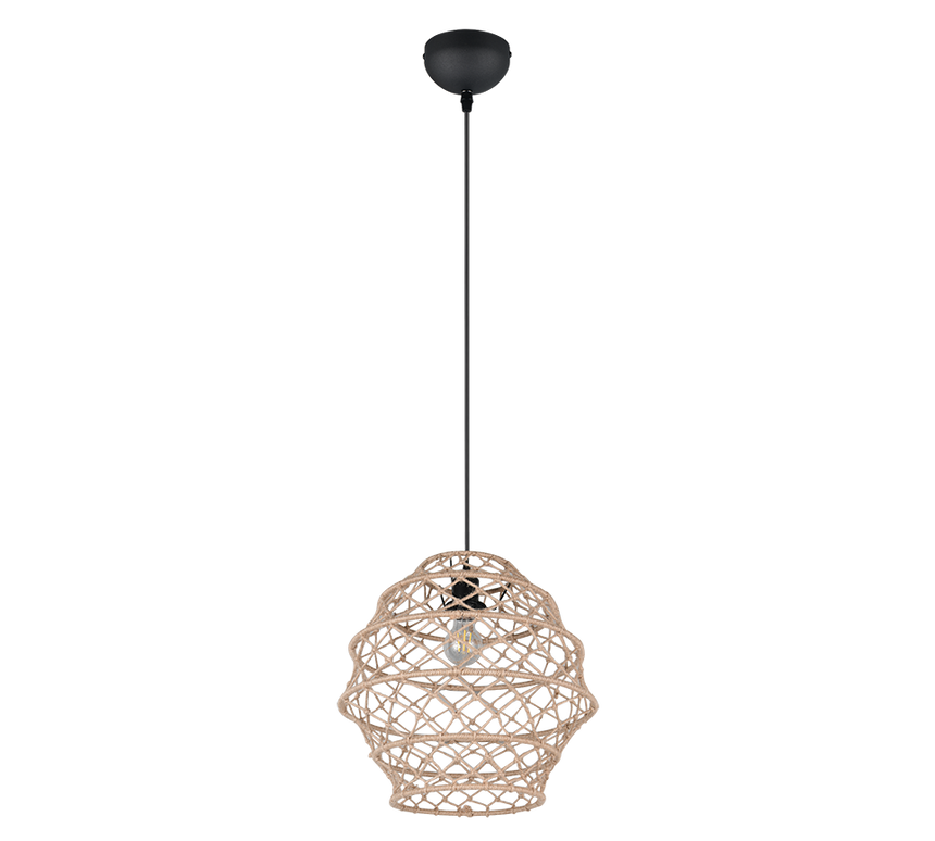Lámpara de techo colgante Trio Hive LED negro mate 2700K 150cm R31681936