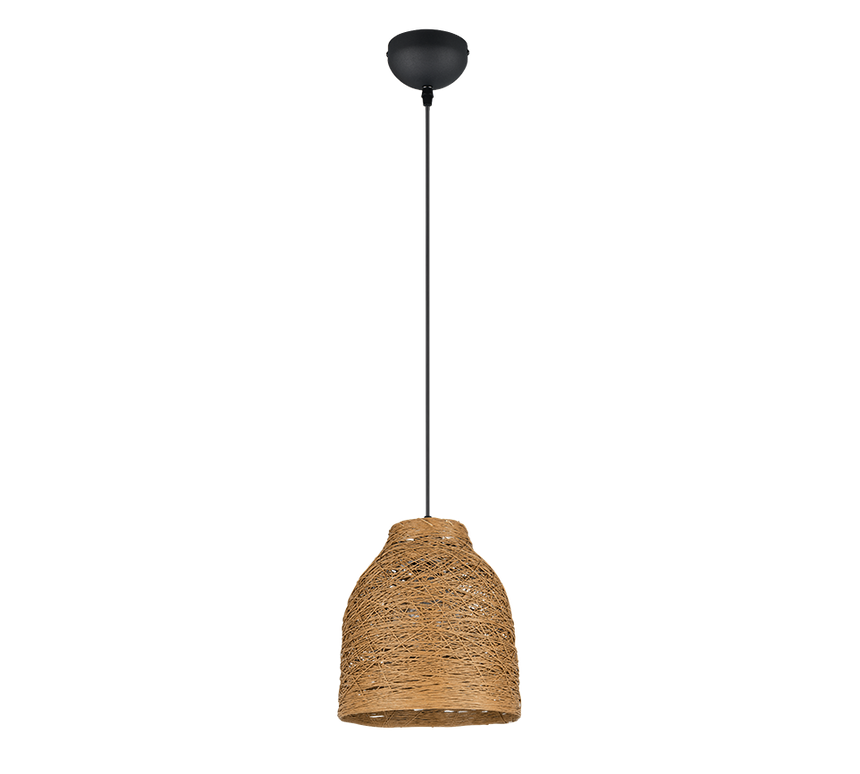 Lámpara de techo colgante Trio Joeline LED negro mate 2700K 150cm R31731026