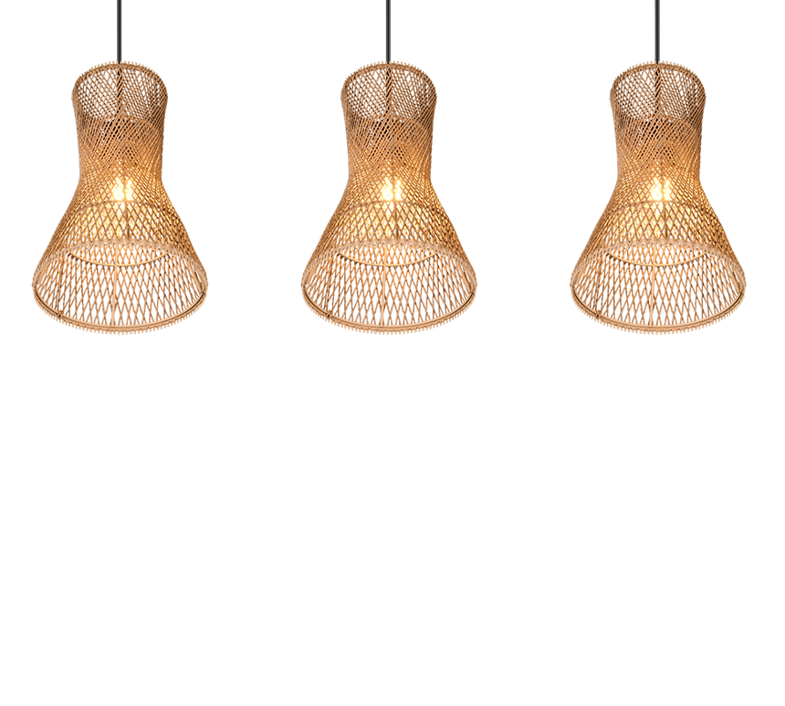 Lámpara de techo colgante Trio Bijou 3 luces negro mate 150cm R31833026 - vista 4