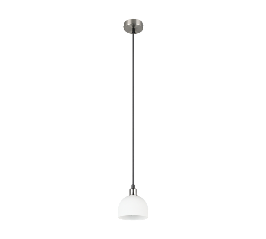 Lámpara de techo colgante Trio Molly LED níquel mate 3000K 150cm R31861007
