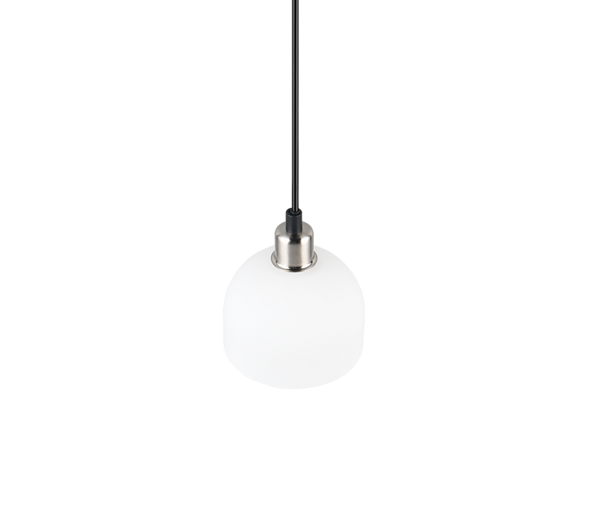 Lámpara de techo colgante Trio Molly LED níquel mate 3000K 150cm R31861007