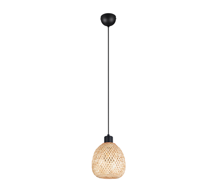 Lámpara de techo colgante Trio Amelie LED negro mate 2700K 150cm R31941036