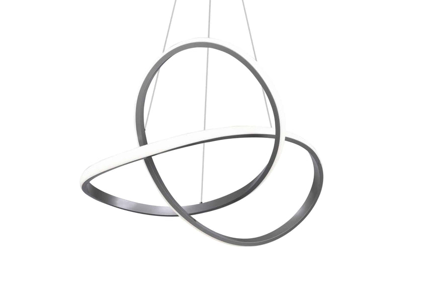 Trio Course Matte Nickel Metal LED Pendant Lamp R32051407