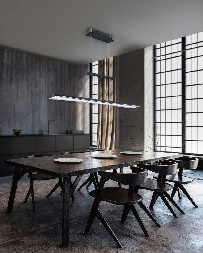 Trio Smash Black Mat Metal LED Pendant Lamp R32421132