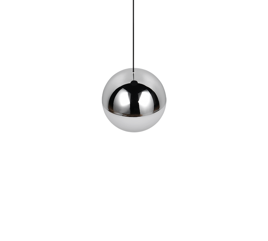 Lámpara de techo colgante Trio Senta LED cromo 4000K 150cm R33551106