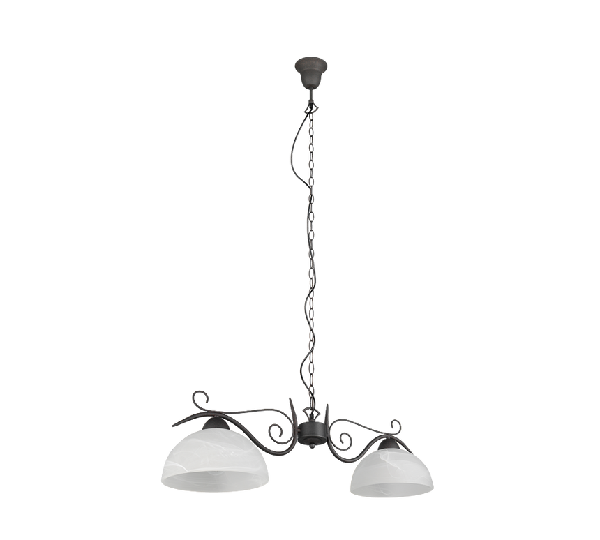 Lámpara de techo colgante Trio Country LED rusty 2700K 150cm R3432-24
