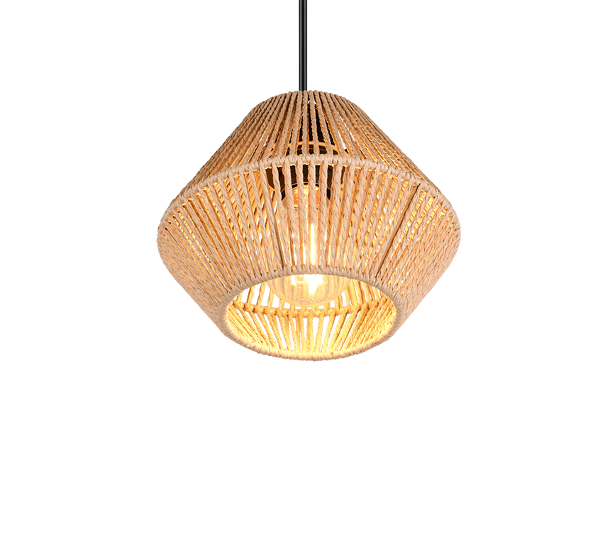 Lámpara de techo colgante Trio Lucille negro mate 150cm R36111026 - vista 3