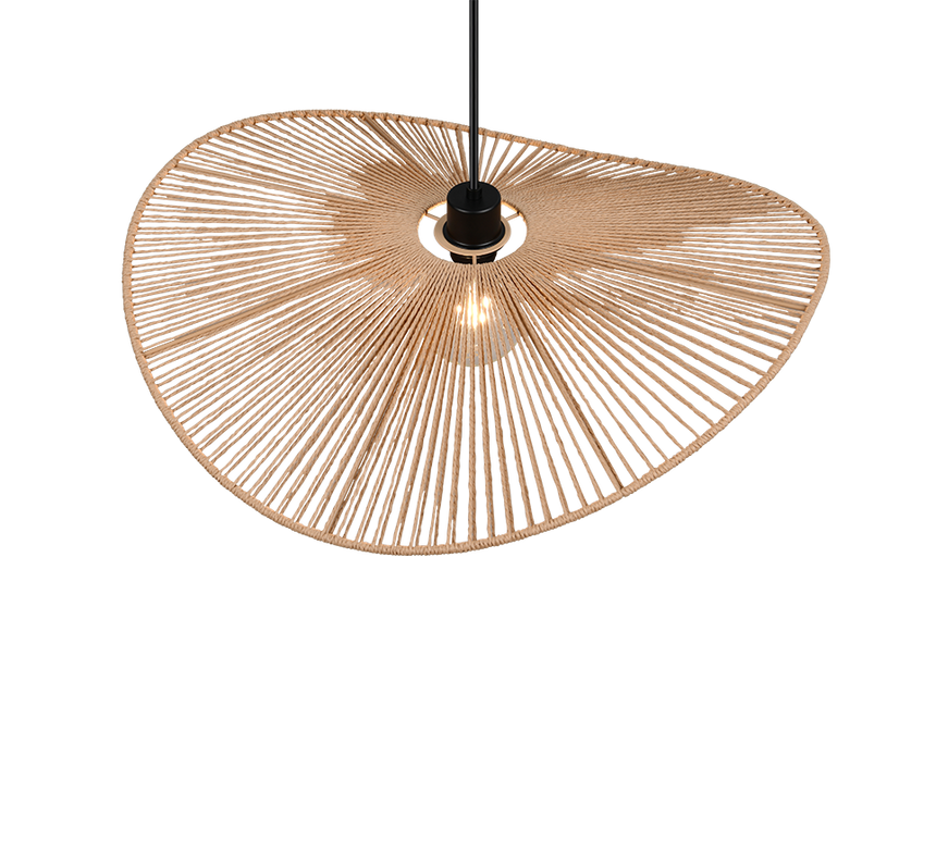 Lámpara de techo colgante Trio Laurine LED negro mate 2700K 150cm R36161026