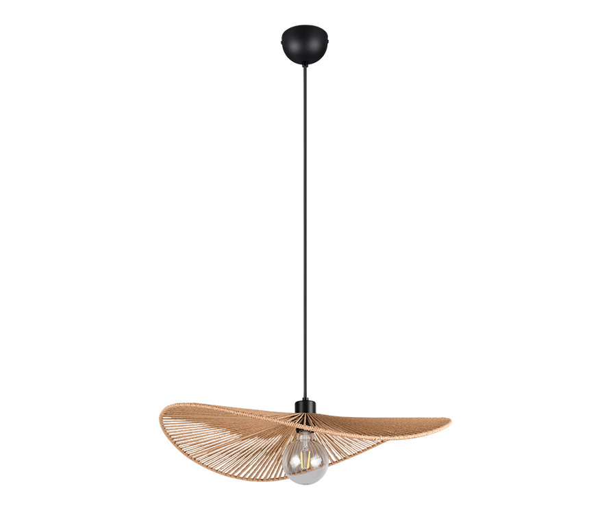 Lámpara de techo colgante Trio Laurine LED negro mate 2700K 150cm R36161026