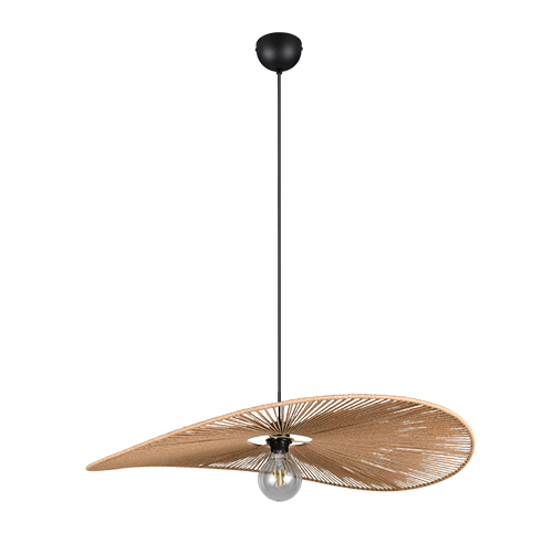 Lámpara de techo colgante Trio Laurine LED negro mate 2700K 150cm R36161926