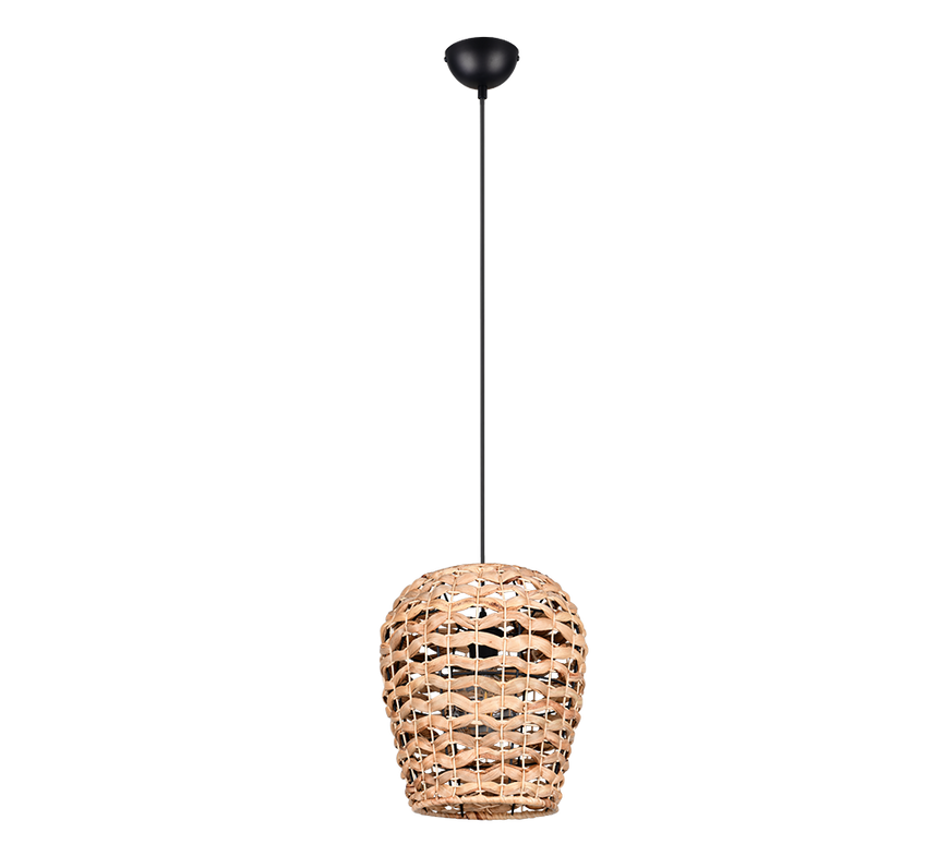 Lámpara de techo colgante Trio Jean LED negro mate 2700K 150cm R36221036